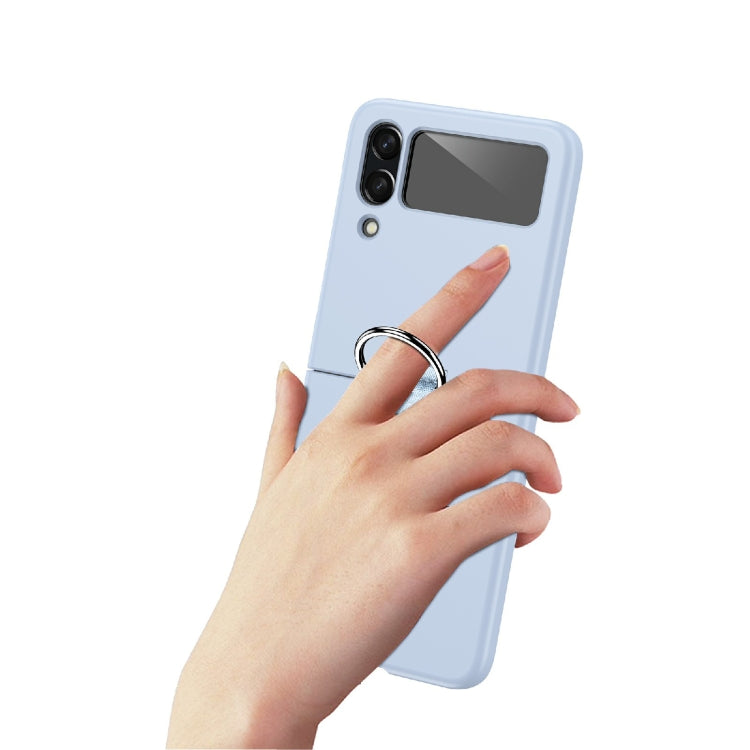 For Samsung Galaxy Z Flip4 PC Shockproof Folding Protective Case with Ring Buckle