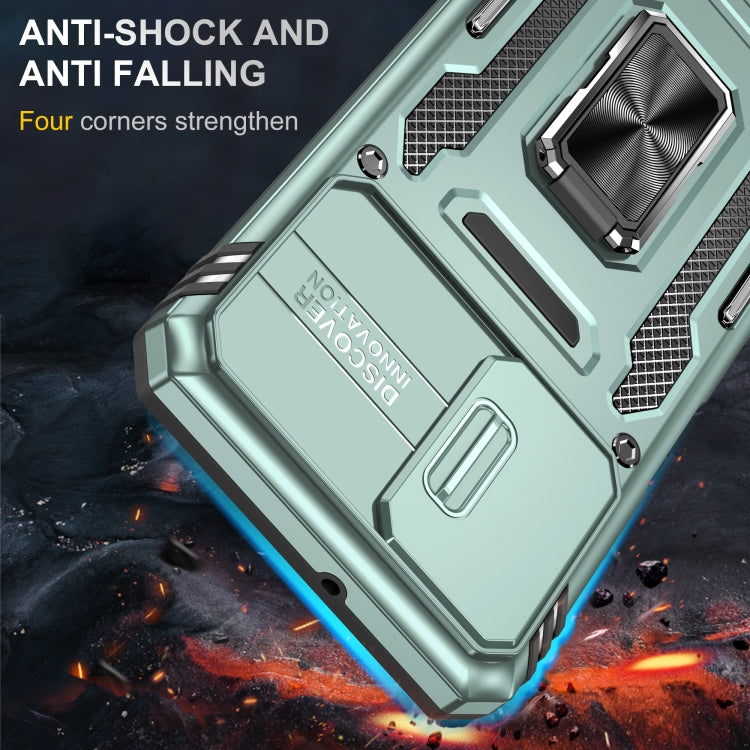 For Samsung Galaxy A32 5G Armor PC + TPU Camera Shield Phone Case