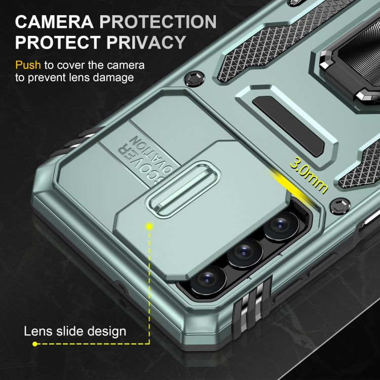 For Samsung Galaxy A32 5G Armor PC + TPU Camera Shield Phone Case