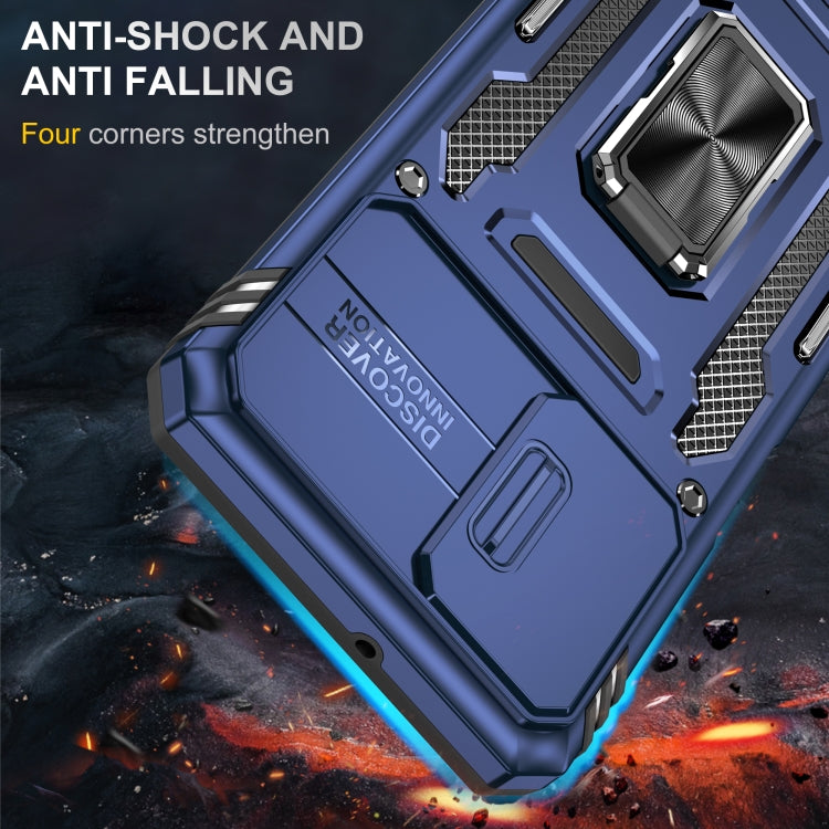 For Samsung Galaxy A32 5G Armor PC + TPU Camera Shield Phone Case