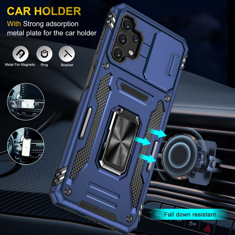 For Samsung Galaxy A32 5G Armor PC + TPU Camera Shield Phone Case