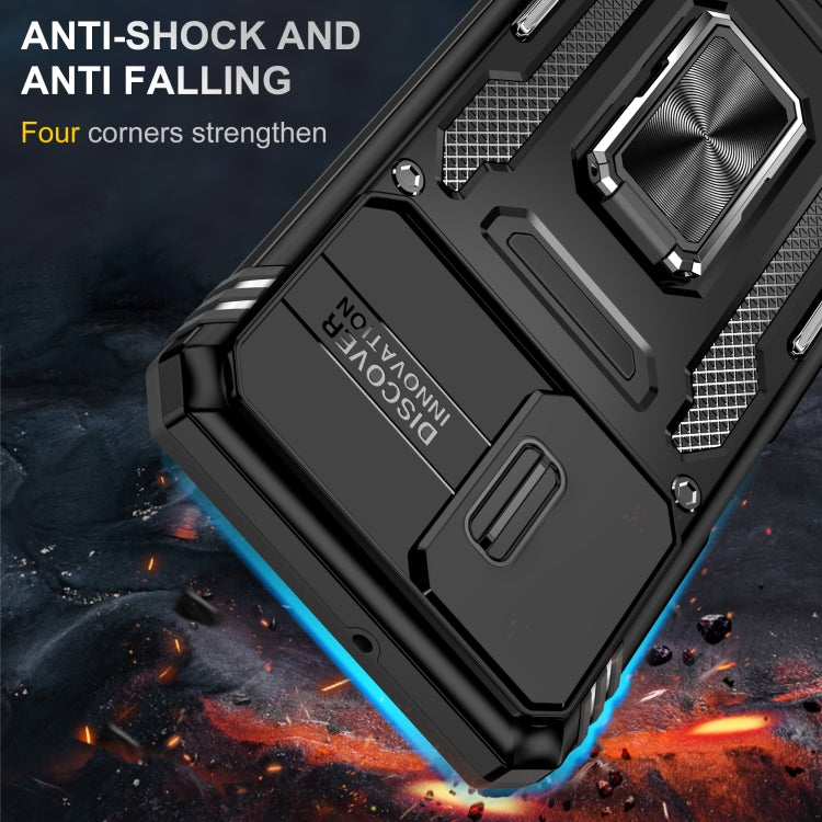 For Samsung Galaxy A32 5G Armor PC + TPU Camera Shield Phone Case
