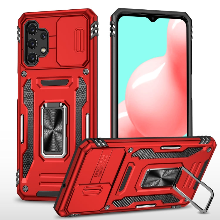 For Samsung Galaxy A32 5G Armor PC + TPU Camera Shield Phone Case