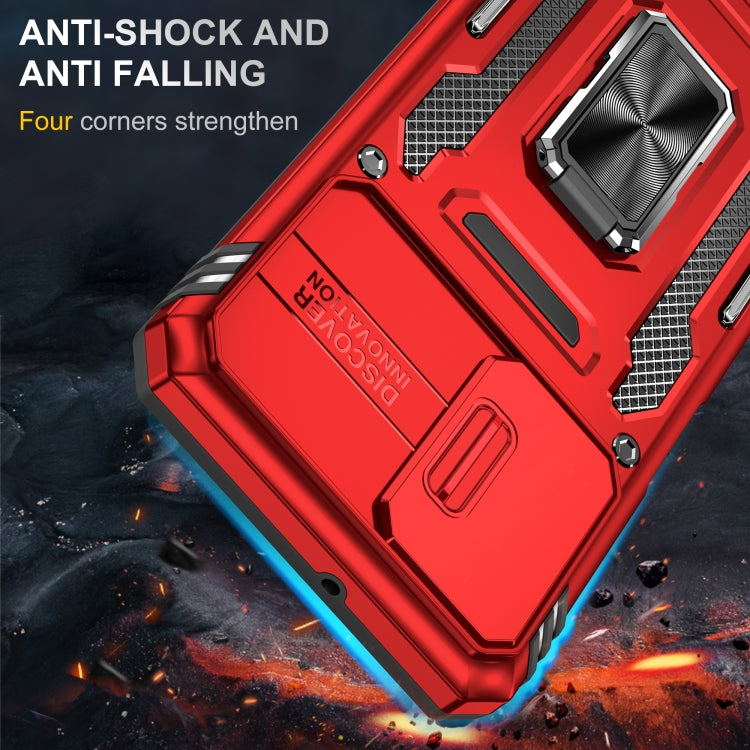 For Samsung Galaxy A32 5G Armor PC + TPU Camera Shield Phone Case