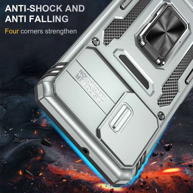 For Samsung Galaxy A32 5G Armor PC + TPU Camera Shield Phone Case