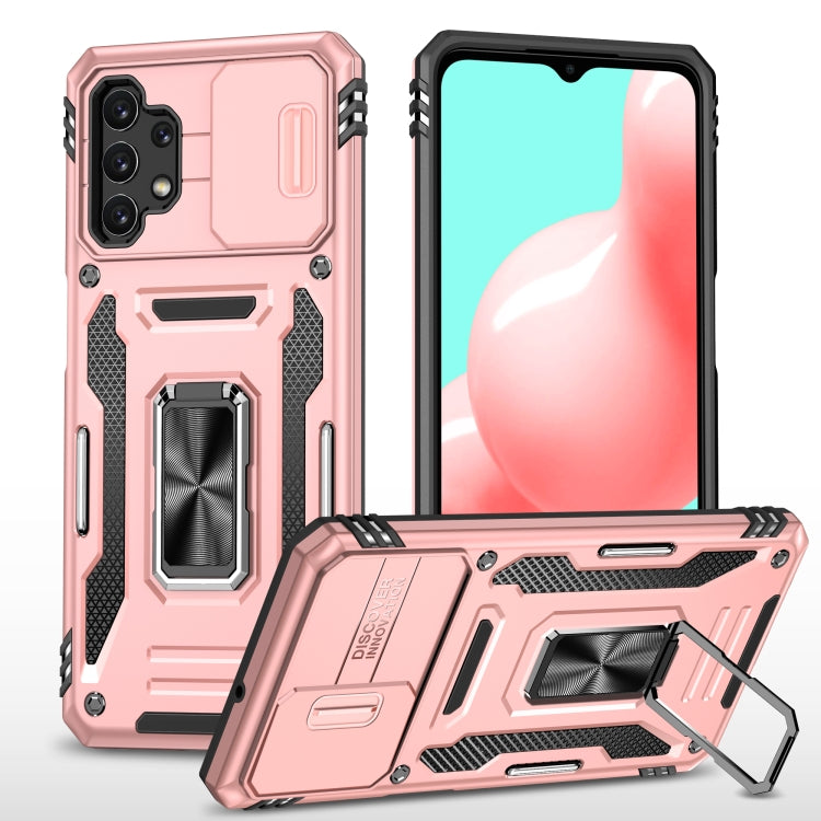 For Samsung Galaxy A32 5G Armor PC + TPU Camera Shield Phone Case