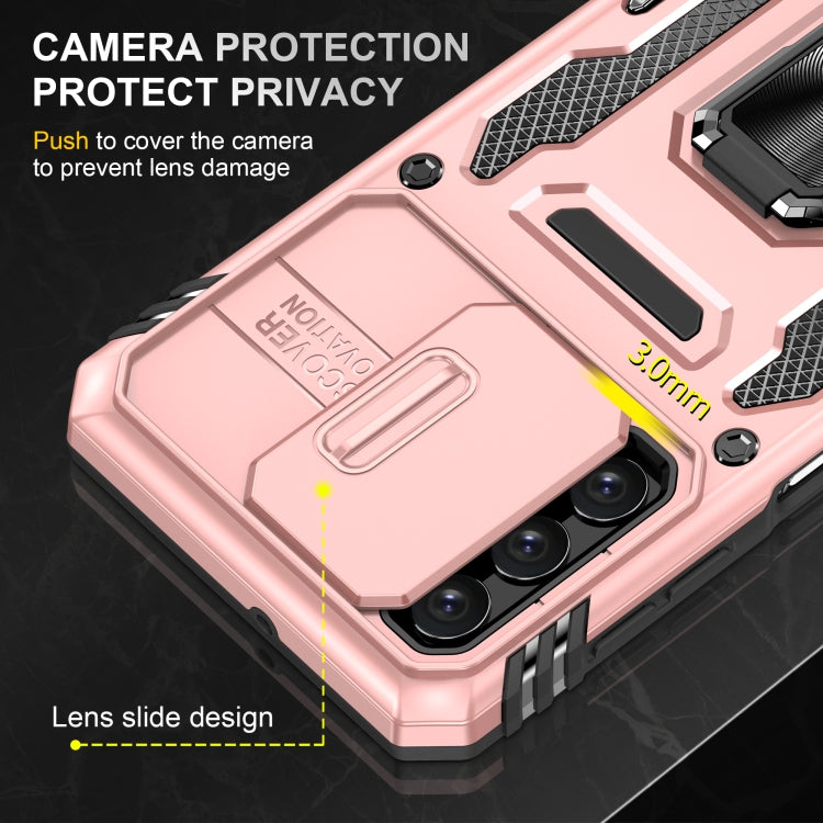 For Samsung Galaxy A32 5G Armor PC + TPU Camera Shield Phone Case