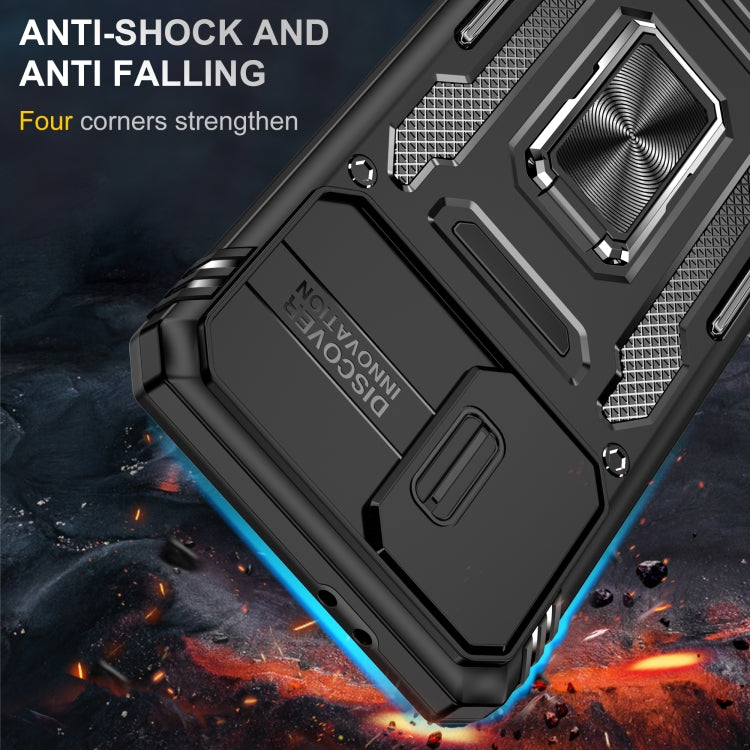 For Samsung Galaxy S21+ 5G Armor PC + TPU Camera Shield Phone Case