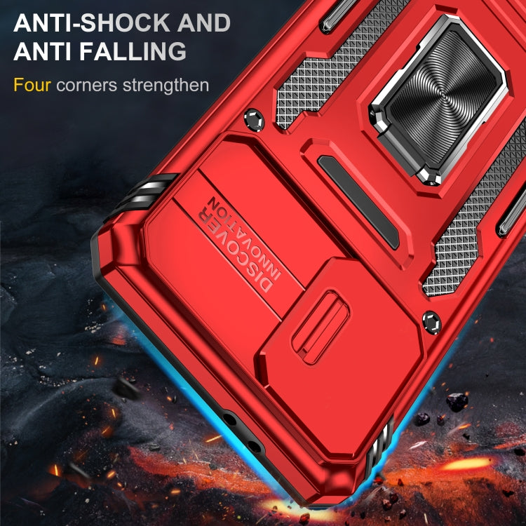 For Samsung Galaxy S21+ 5G Armor PC + TPU Camera Shield Phone Case