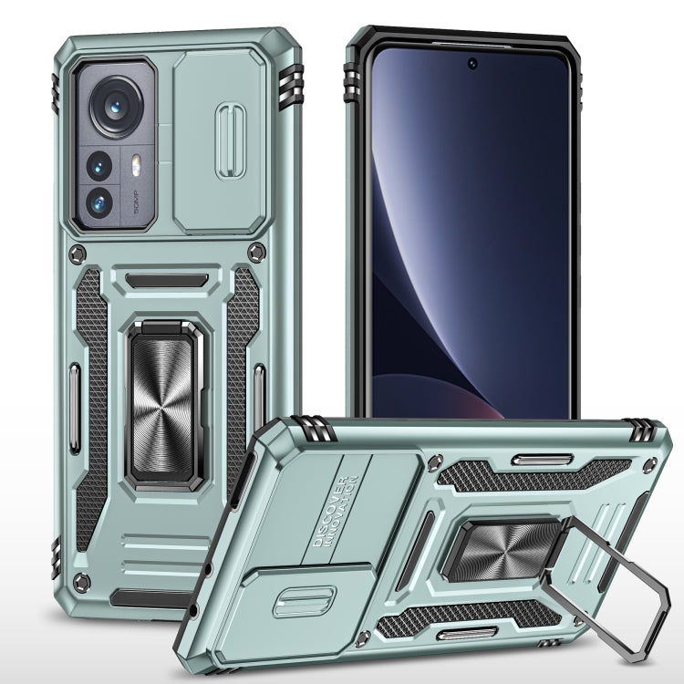 For Xiaomi 12 Pro Armor PC + TPU Camera Shield Phone Case