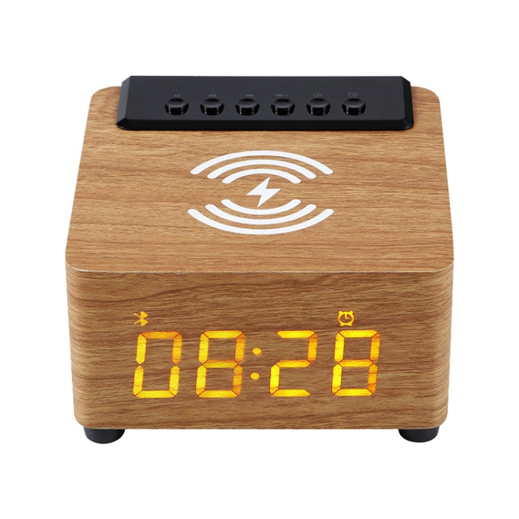 K2 Multifunctional Desktop Wooden Bluetooth Speaker Wireless Loudspeaker