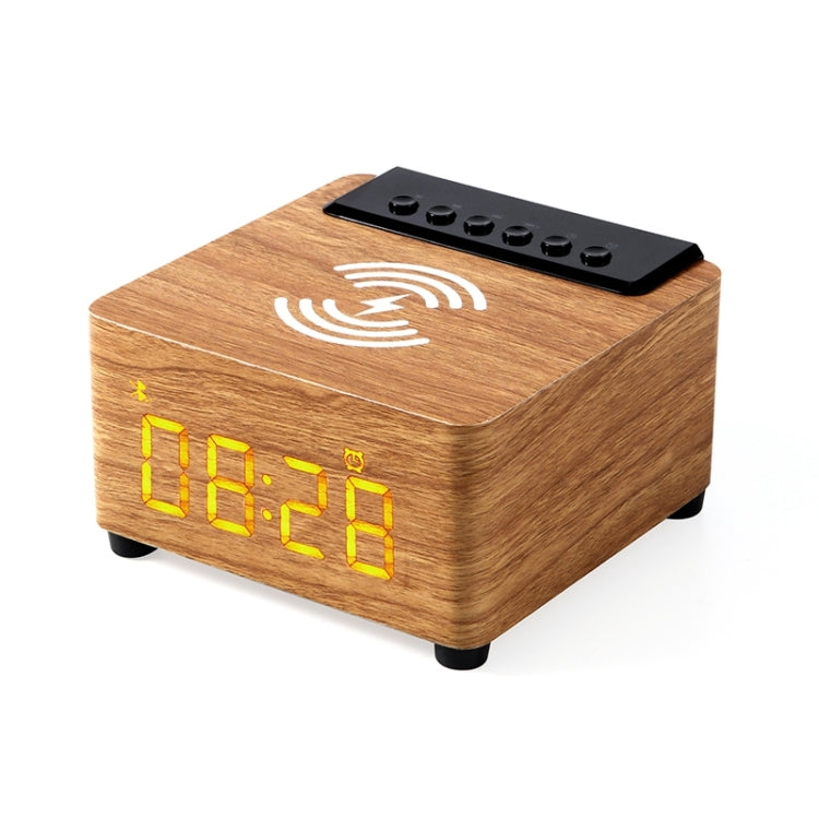 K2 Multifunctional Desktop Wooden Bluetooth Speaker Wireless Loudspeaker