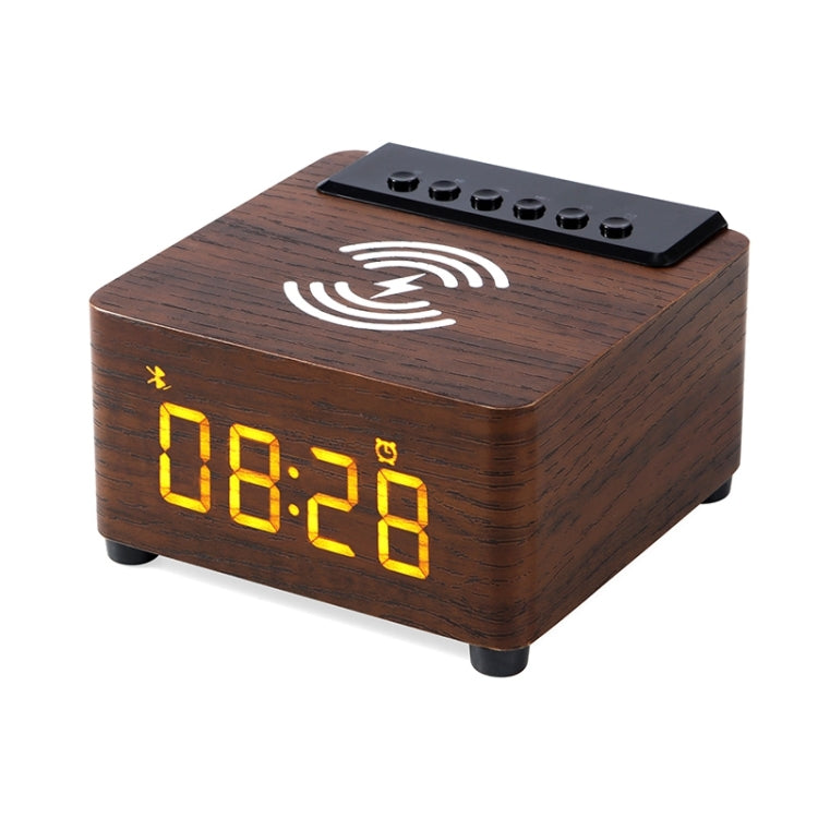 K2 Multifunctional Desktop Wooden Bluetooth Speaker Wireless Loudspeaker