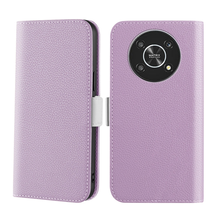 For Honor Magic4 Lite Candy Color Litchi Texture Leather Phone Case