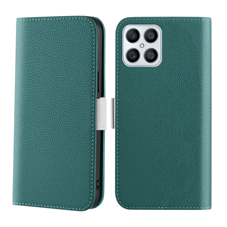 For Honor X8 Candy Color Litchi Texture Leather Phone Case