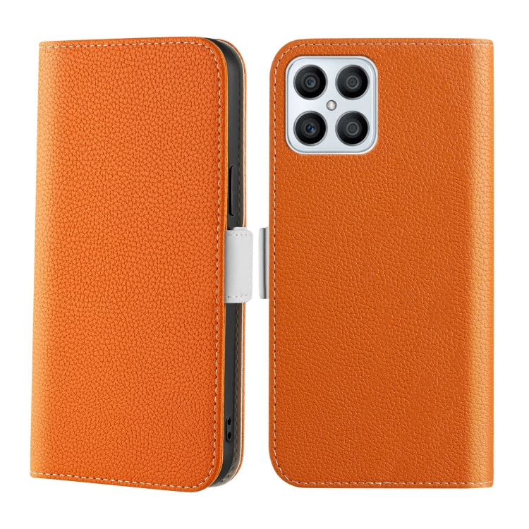 For Honor X8 Candy Color Litchi Texture Leather Phone Case