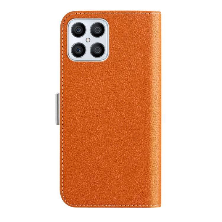 For Honor X8 Candy Color Litchi Texture Leather Phone Case