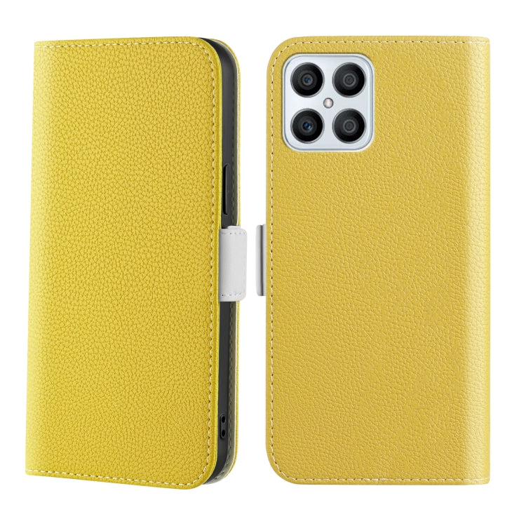 For Honor X8 Candy Color Litchi Texture Leather Phone Case