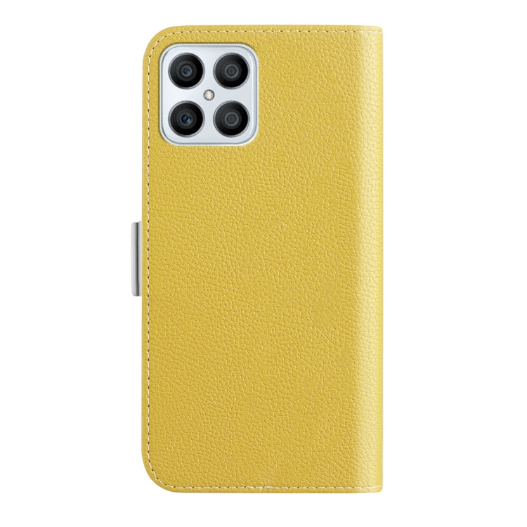 For Honor X8 Candy Color Litchi Texture Leather Phone Case