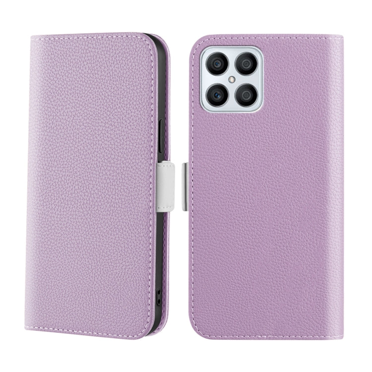 For Honor X8 Candy Color Litchi Texture Leather Phone Case