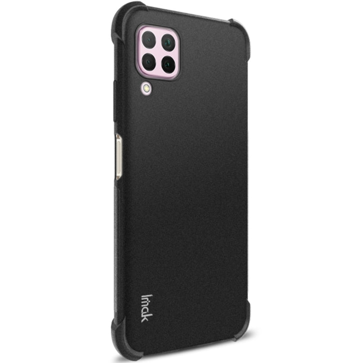 For Huawei nova 6 SE / P40 Lite IMAK All-inclusive Shockproof Airbag TPU Protective Case, with Screen Protector(Matte Black)