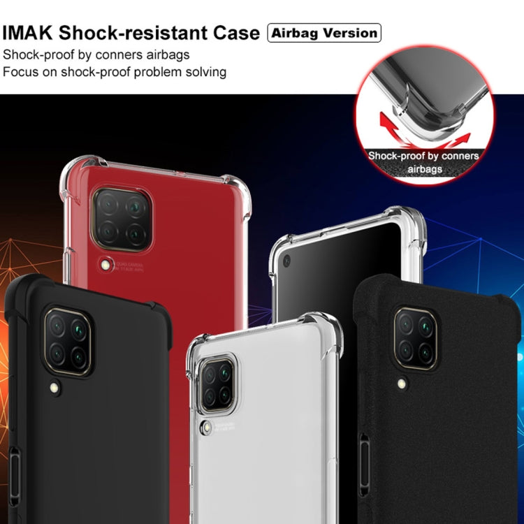 For Huawei nova 6 SE / P40 Lite IMAK All-inclusive Shockproof Airbag TPU Protective Case, with Screen Protector(Matte Black)