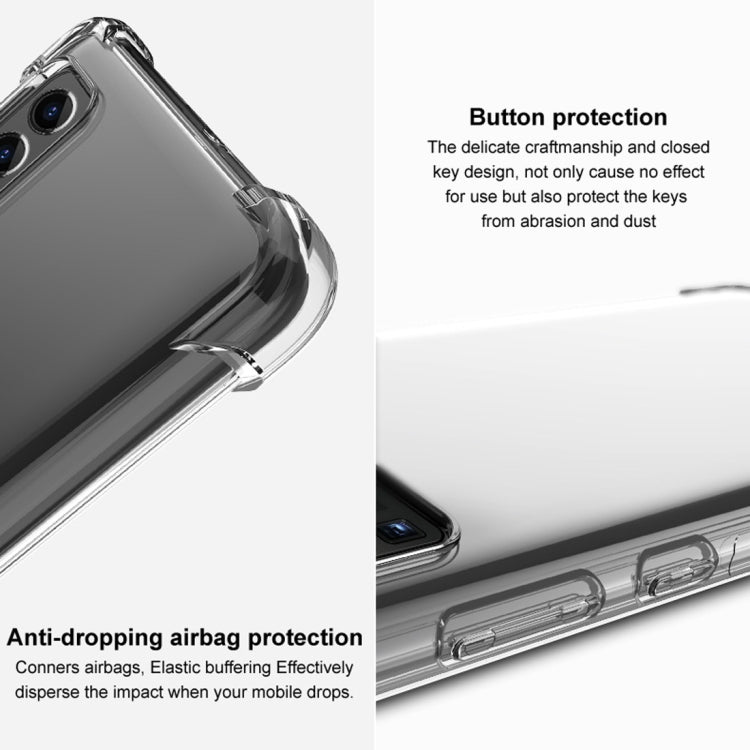 For Huawei nova 6 SE / P40 Lite IMAK All-inclusive Shockproof Airbag TPU Protective Case, with Screen Protector(Matte Black)