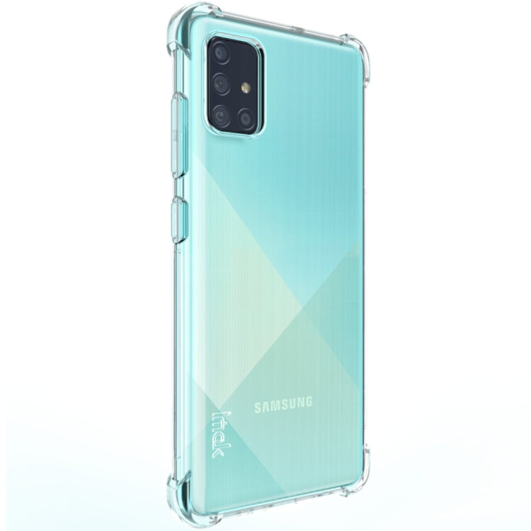 For Galaxy A71 4G International Version IMAK All-inclusive Shockproof Airbag TPU Protective Case, with Screen Protector