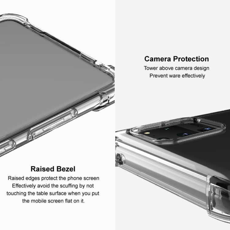 For Galaxy Note10 Lite / A81 IMAK All-inclusive Shockproof Airbag TPU Protective Case, with Screen Protector(Matte Black)