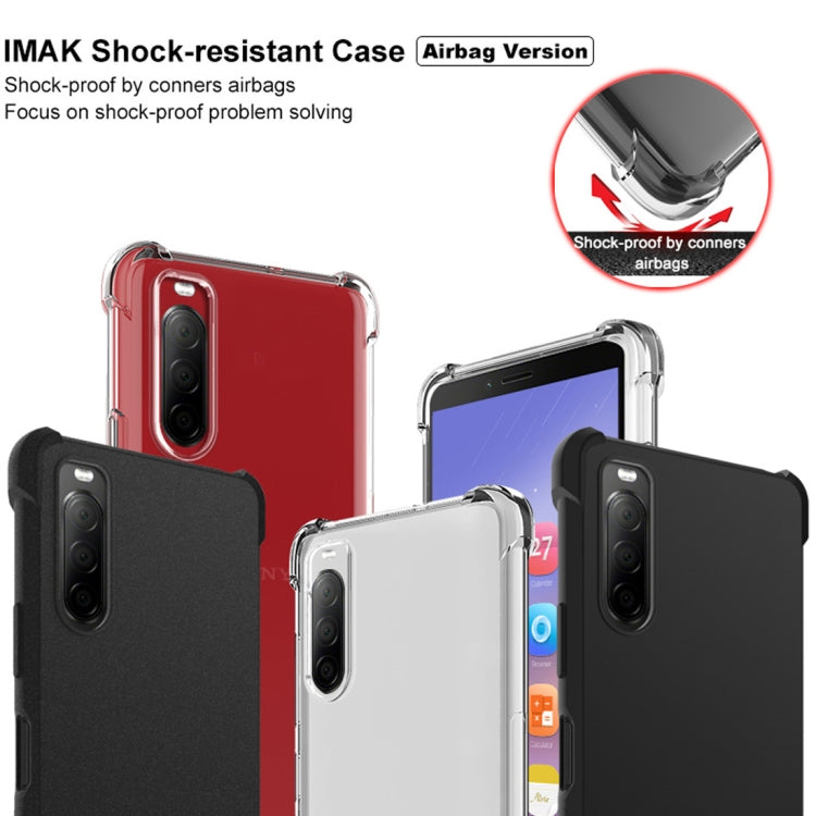 For Sony Xperia 10 II IMAK All-inclusive Shockproof Airbag TPU Protective Case, with Screen Protector