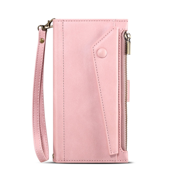 For iPhone 14 Pro Retro Frosted RFID Flip Leather Phone Case