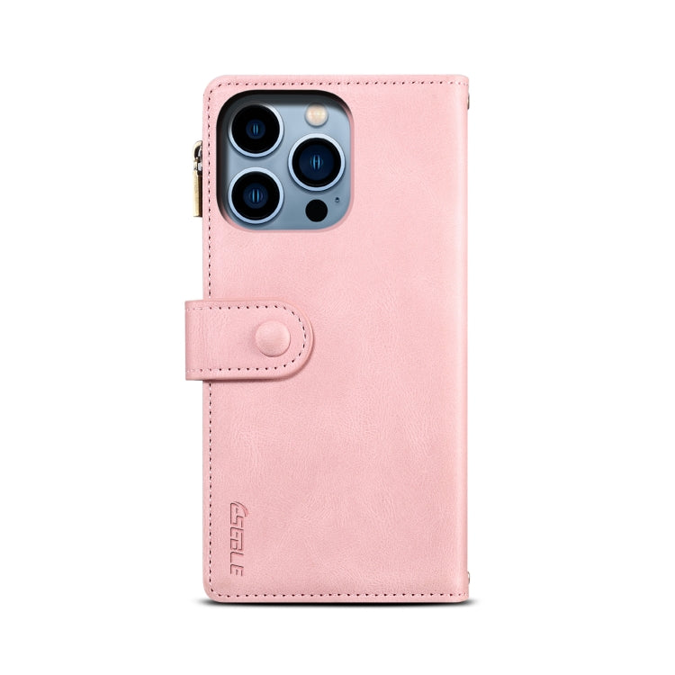 For iPhone 14 Pro Retro Frosted RFID Flip Leather Phone Case