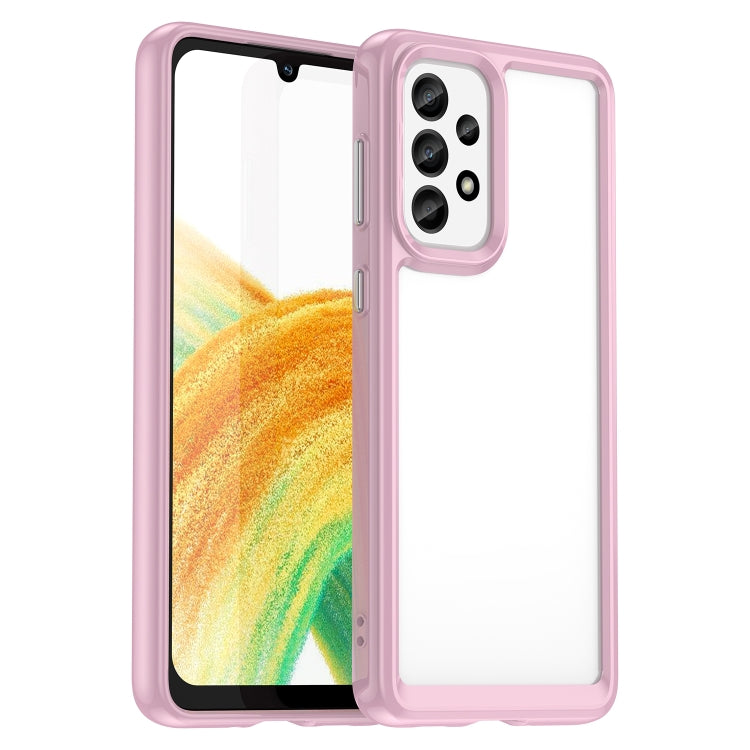 For Samsung Galaxy A33 5G Colorful Series Acrylic + TPU Phone Case