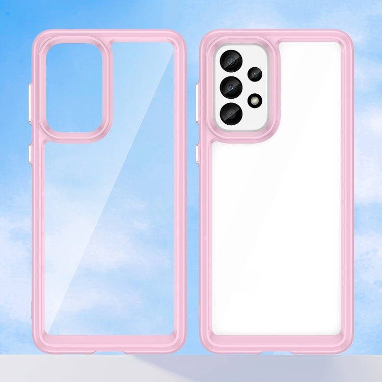 For Samsung Galaxy A33 5G Colorful Series Acrylic + TPU Phone Case