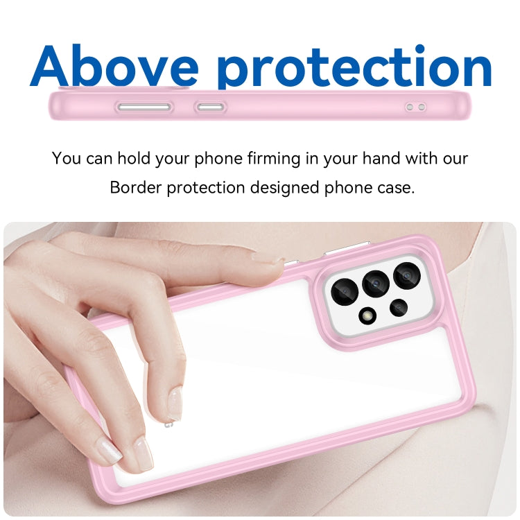 For Samsung Galaxy A33 5G Colorful Series Acrylic + TPU Phone Case
