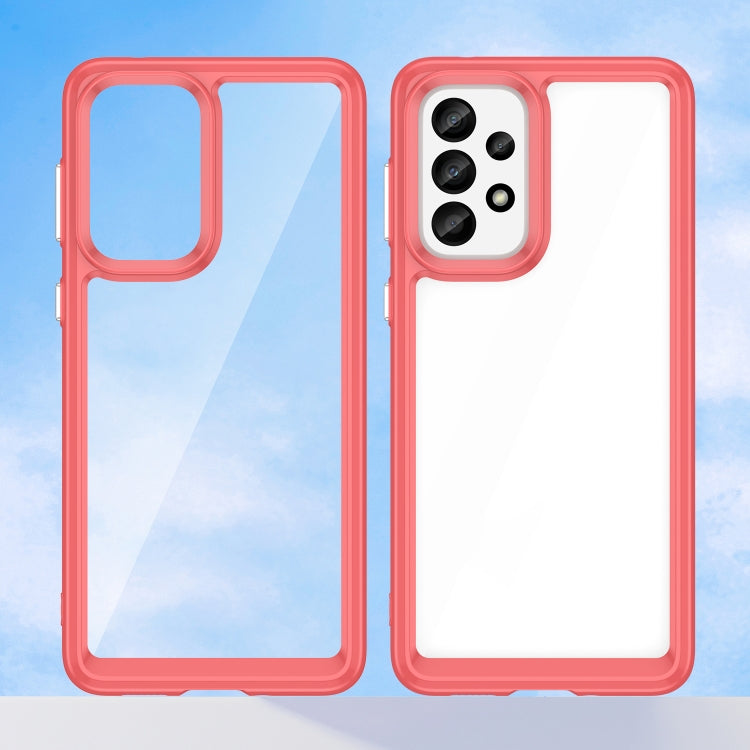 For Samsung Galaxy A33 5G Colorful Series Acrylic + TPU Phone Case