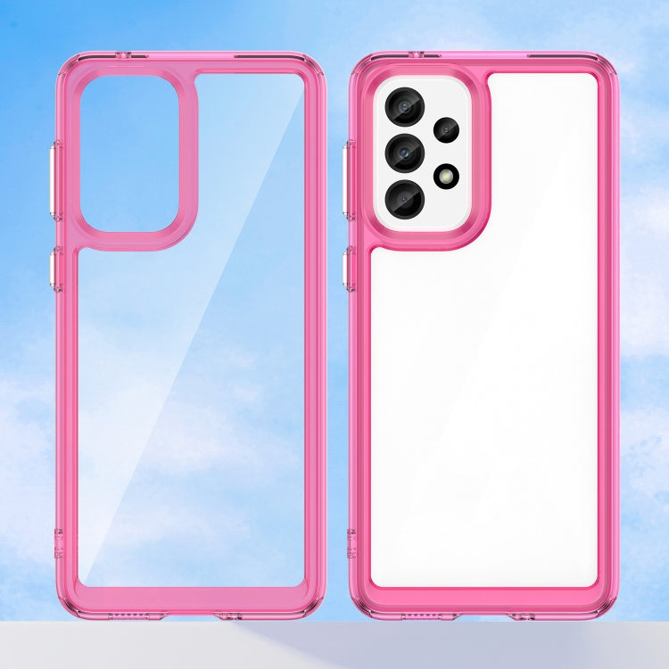 For Samsung Galaxy A33 5G Colorful Series Acrylic + TPU Phone Case