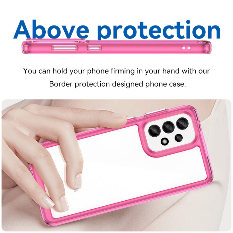 For Samsung Galaxy A33 5G Colorful Series Acrylic + TPU Phone Case