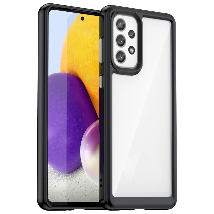 For Samsung Galaxy A73 5G Colorful Series Acrylic + TPU Phone Case
