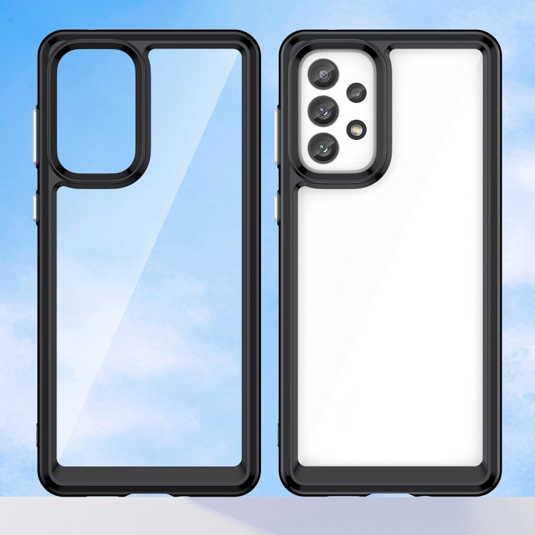 For Samsung Galaxy A73 5G Colorful Series Acrylic + TPU Phone Case