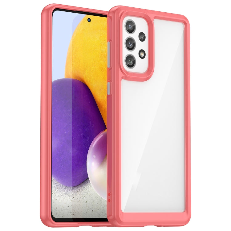 For Samsung Galaxy A73 5G Colorful Series Acrylic + TPU Phone Case