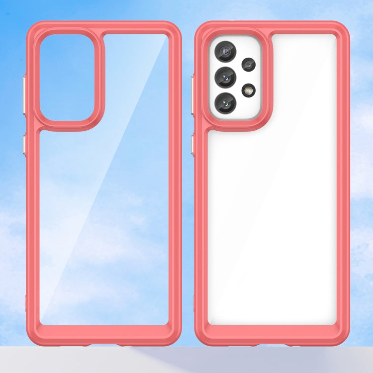 For Samsung Galaxy A73 5G Colorful Series Acrylic + TPU Phone Case