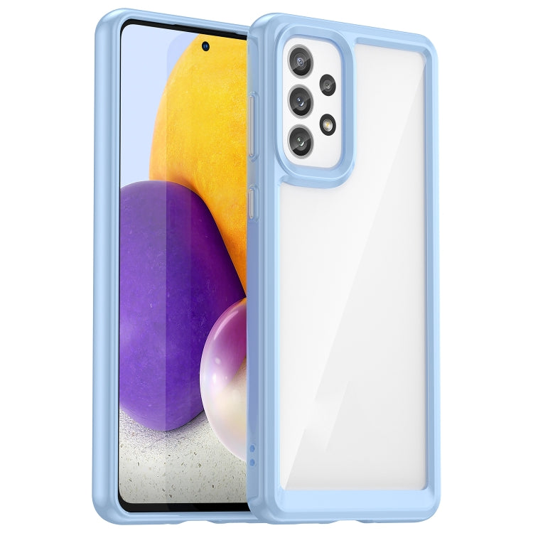 For Samsung Galaxy A73 5G Colorful Series Acrylic + TPU Phone Case