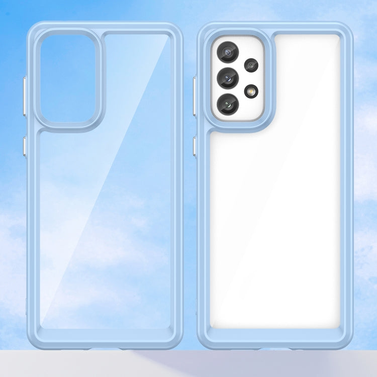 For Samsung Galaxy A73 5G Colorful Series Acrylic + TPU Phone Case