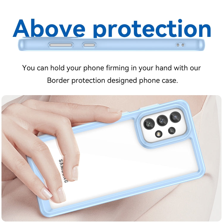 For Samsung Galaxy A73 5G Colorful Series Acrylic + TPU Phone Case