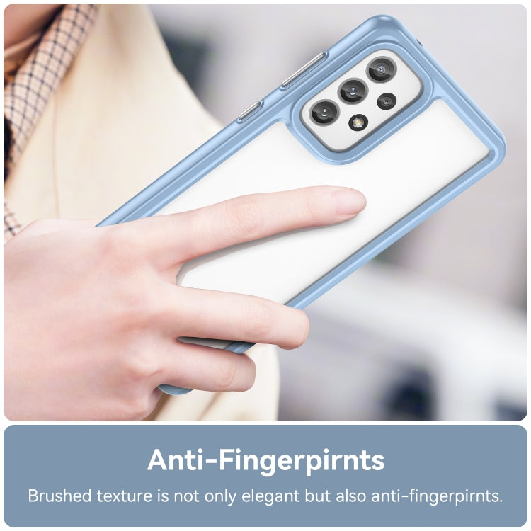 For Samsung Galaxy A73 5G Colorful Series Acrylic + TPU Phone Case