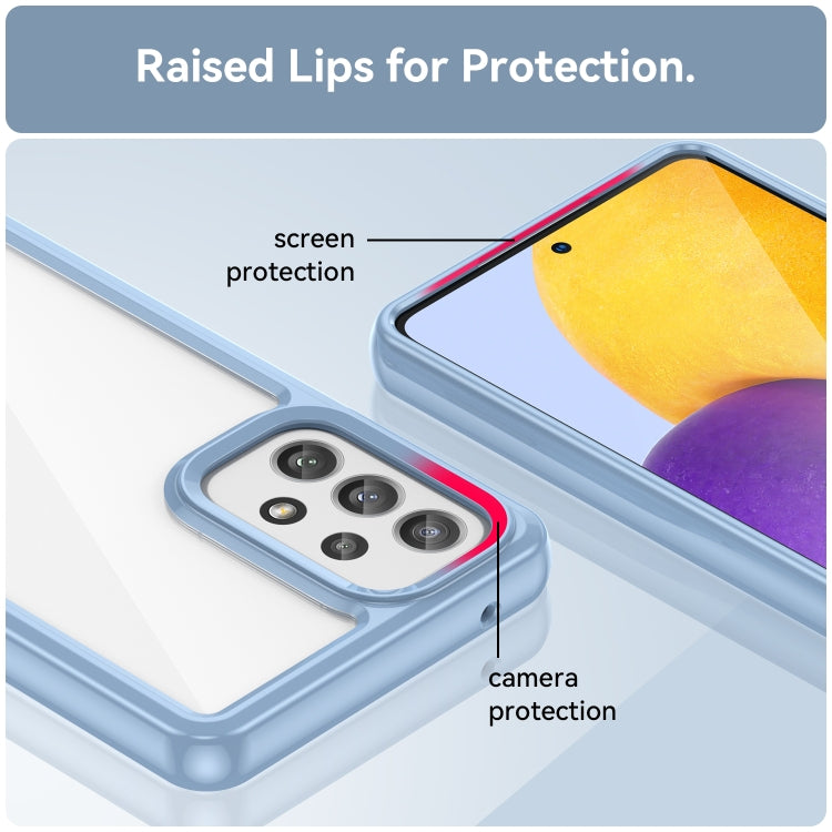 For Samsung Galaxy A73 5G Colorful Series Acrylic + TPU Phone Case