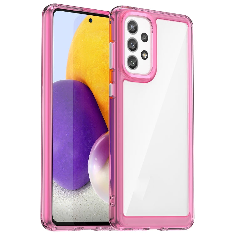For Samsung Galaxy A73 5G Colorful Series Acrylic + TPU Phone Case