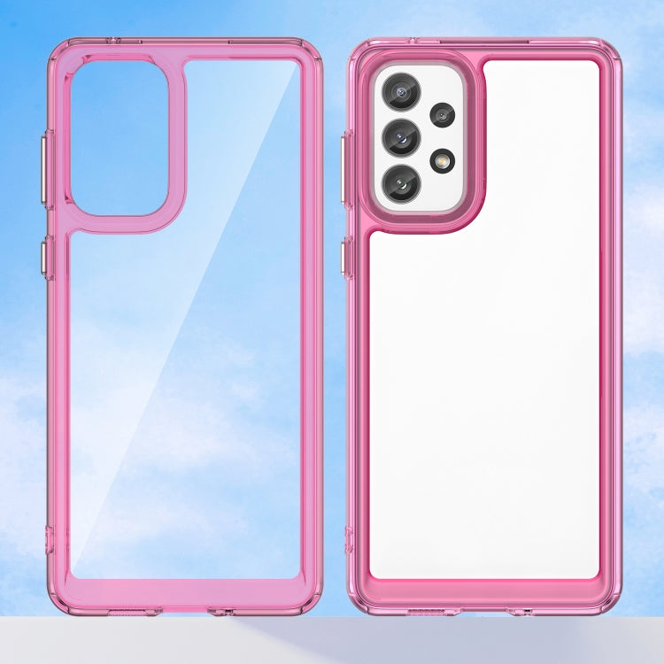 For Samsung Galaxy A73 5G Colorful Series Acrylic + TPU Phone Case