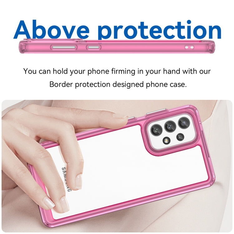 For Samsung Galaxy A73 5G Colorful Series Acrylic + TPU Phone Case